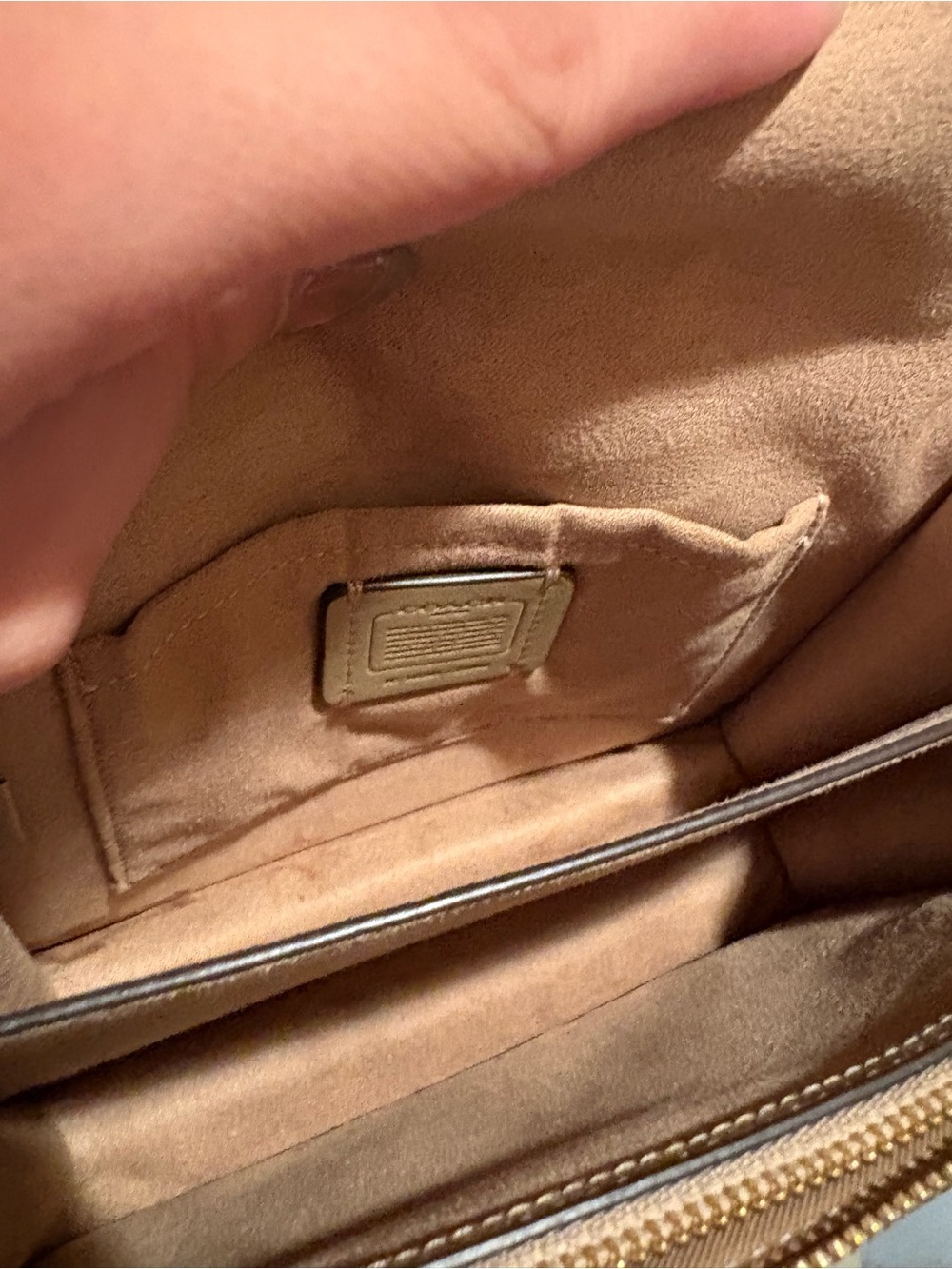 Coach Small Klare Crossbody Purse Beige/Light Tan Signature - Picture 12 of 13